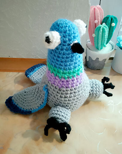 Голубь, фото, картинка, схема, описание, бесплатно, крючком, амигуруми