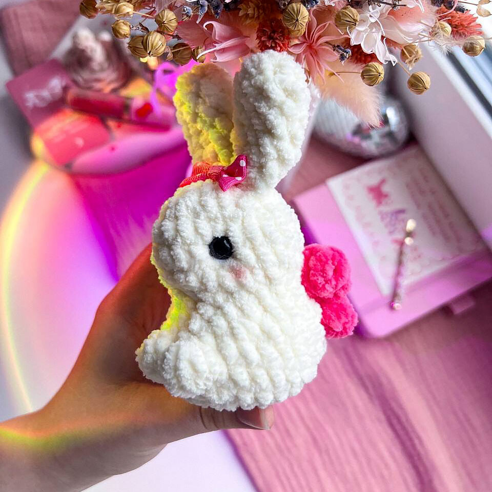 Крольчонок, фото, картинка, схема, описание, бесплатно, крючком, амигуруми