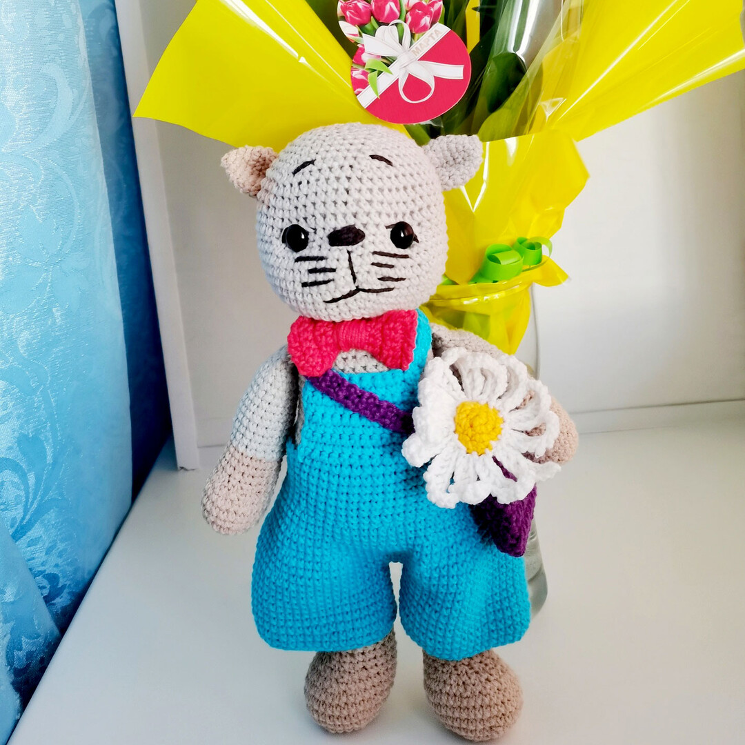 Мартовский кот, фото, картинка, схема, описание, бесплатно, крючком, амигуруми