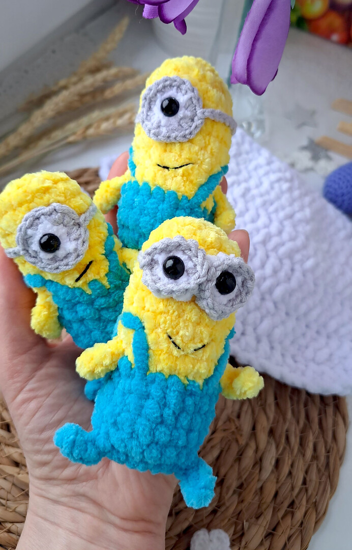 Миньон, фото, картинка, схема, описание, бесплатно, крючком, амигуруми