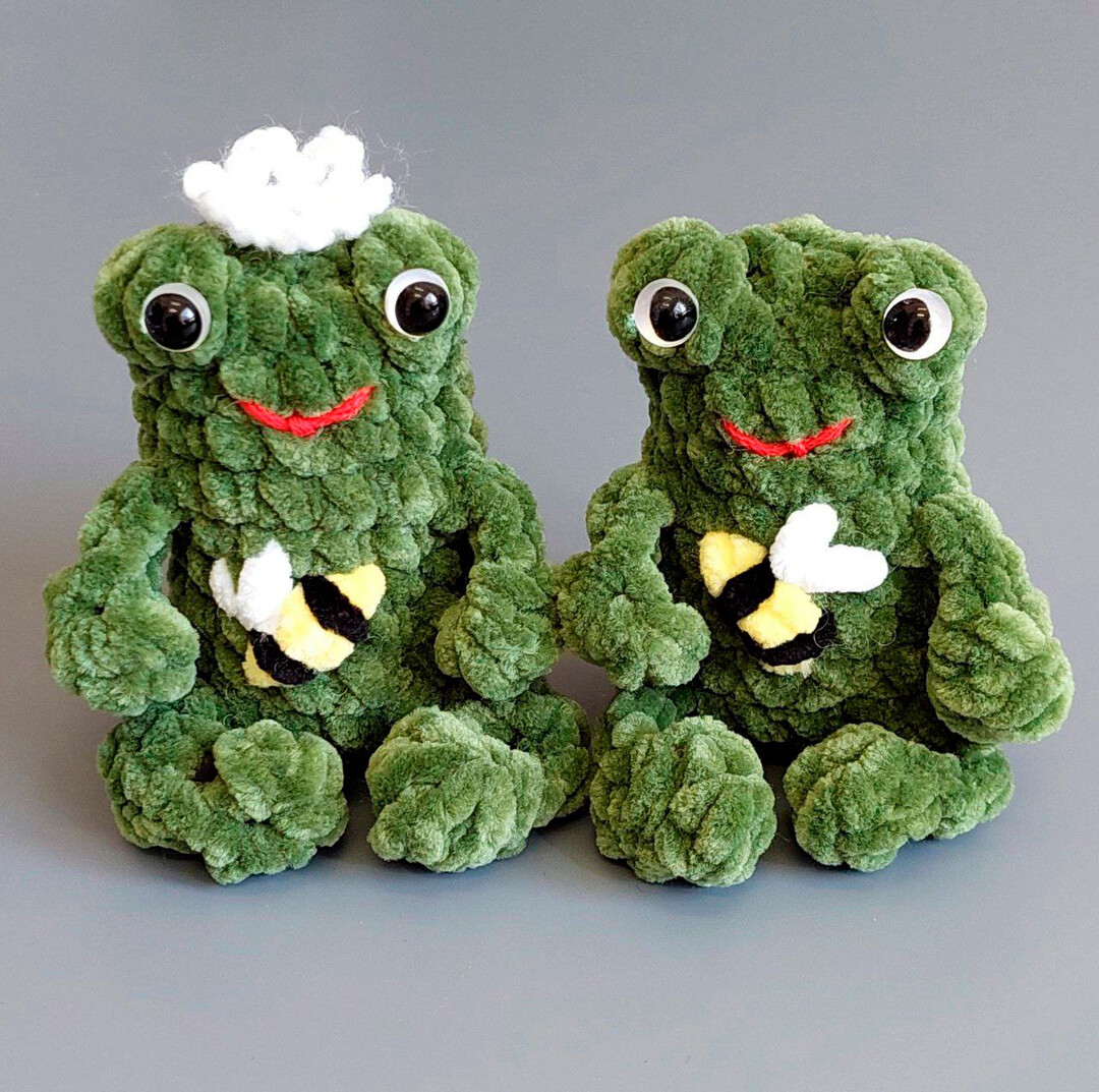 Озорные лягушата Гоша и Глаша, фото, картинка, схема, описание, бесплатно, крючком, амигуруми