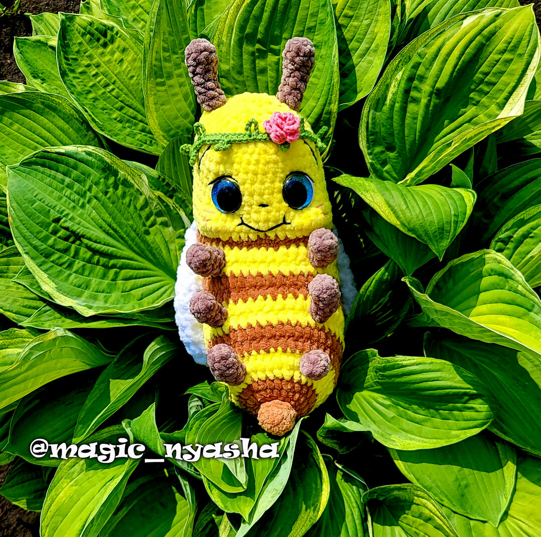 Пчела Ла, фото, картинка, схема, описание, бесплатно, крючком, амигуруми