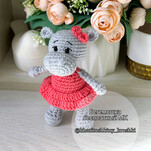 Бегемошка бесплатная схема амигуруми