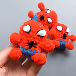 Человек паук бесплатная схема амигуруми