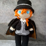 Чуя Накахара бесплатная схема амигуруми