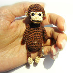Карманная обезьянка бесплатная схема амигуруми