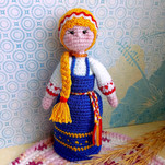 Кукла в русском сарафане бесплатная схема амигуруми