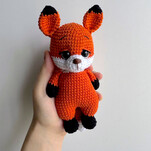 Лисичка бесплатная схема амигуруми