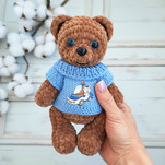 Медведь в свитере бесплатная схема амигуруми