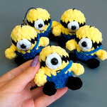 Миньон бесплатная схема амигуруми