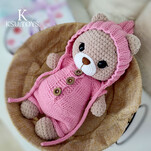 Мишка Дюди: бесплатная схема амигуруми