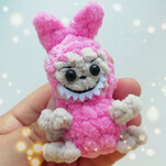 Монстрик Бу бесплатная схема амигуруми