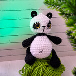Панда бесплатная схема амигуруми