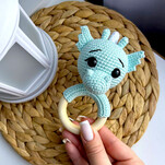 Погремушка Дракоша бесплатная схема амигуруми