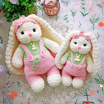 Зайчик Бу и Бубу бесплатная схема амигуруми