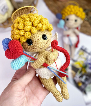 PDF Амурчик схема вязаной игрушки крючком