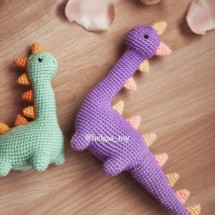 PDF Динозавр схема вязаной игрушки крючком