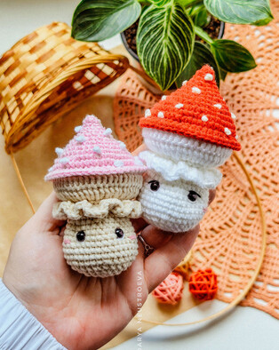 PDF Грибочек схема вязаной игрушки крючком