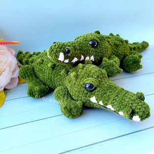 PDF Крокодил схема вязаной игрушки крючком