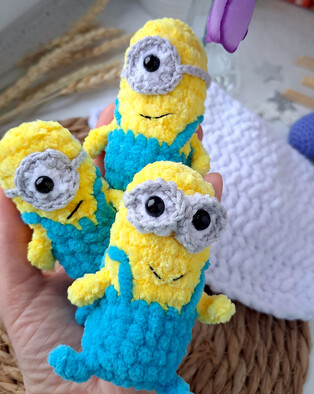 PDF Миньон схема вязаной игрушки крючком