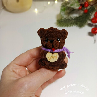 PDF Мишуля схема вязаной игрушки крючком