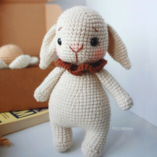 PDF Мой кролик схема вязаной игрушки крючком
