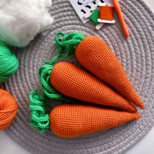 PDF Морковка схема вязаной игрушки крючком