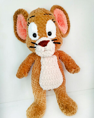 PDF Мышонок Джерри схема вязаной игрушки крючком