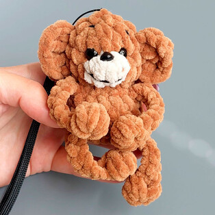 PDF Обезьянка схема вязаной игрушки крючком