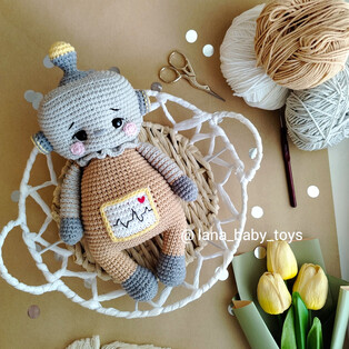 PDF Робот схема вязаной игрушки крючком