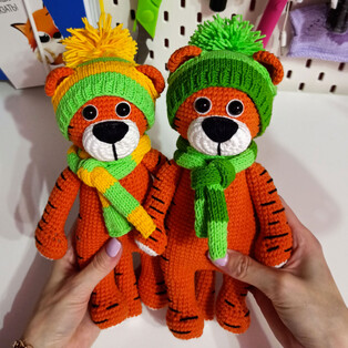 PDF Тигрёнок схема вязаной игрушки крючком