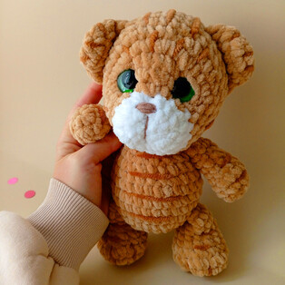 PDF Тигрёнок схема вязаной игрушки крючком