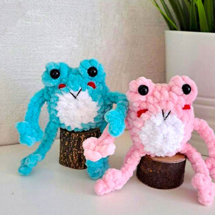 PDF Жабик схема вязаной игрушки крючком