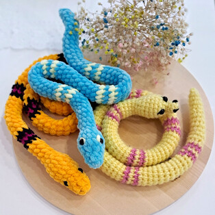 PDF Змейка схема вязаной игрушки крючком